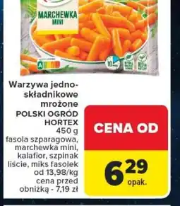 Carrefour Warzywa jednoskładnikowe mrożone POLSKI OGROD HORTEX oferta