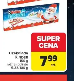 Carrefour Czekolada KINDER oferta