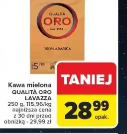 Carrefour Kawa mielona QUALITÀ ORO LAVAZZA oferta