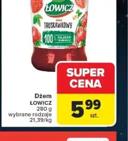 Carrefour Dżem LOWICZ Truskawkowy oferta