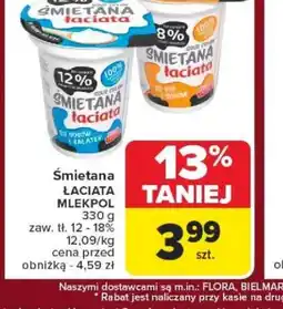 Carrefour Smietana LACIATA oferta