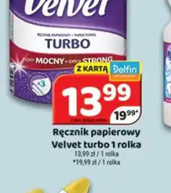 Delfin Ręcznik papierowy Velvet turbo oferta