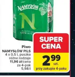 Carrefour Piwo NAMYSLOW PILS oferta