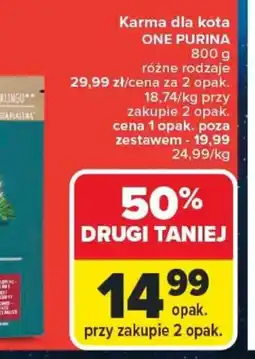 Carrefour Karma dla kota ONE PURINA oferta
