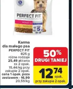 Carrefour Karma dla małego psa PERFECT FIT oferta