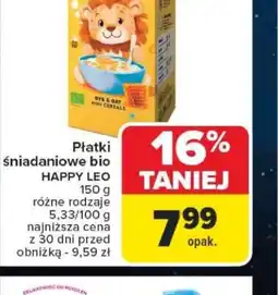 Carrefour Płatki śniadaniowe bio HAPPY LEO oferta