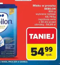 Carrefour Mleko w proszku Bebilon oferta
