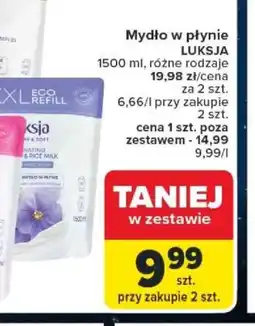 Carrefour Mydło w płynie Luksja oferta