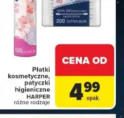 Carrefour Płatki kosmetyczne, patyczki higieniczne oferta