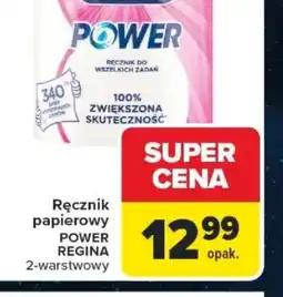Carrefour Ręcznik papierowy POWER REGINA oferta