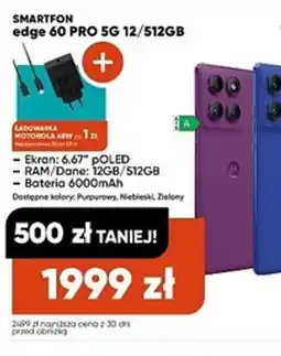 Max Elektro SMARTFON edge 60 PRO 5G oferta