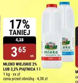 bi1 Mleko wiejskie 2% lub 3,2% piątnica oferta
