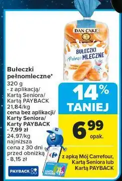 Carrefour Bułeczki pełnomleczne Dan Cake oferta