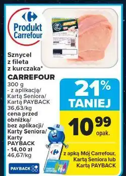 Carrefour Sznycel z fileta kurczaka Carrefour Targ Świeżości oferta
