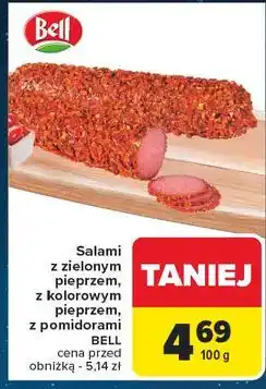 Carrefour Salami z suszonymi pomidorami Bell Polska oferta
