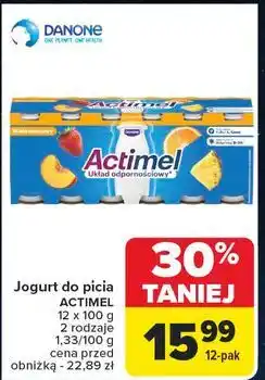 Carrefour Jogurt wieloowocowy Danone Actimel oferta