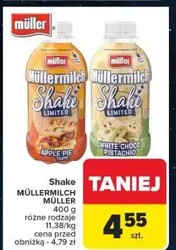 Carrefour Napój mleczny white chocolate&coconut Mullermilch Shake oferta