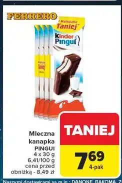Carrefour Baton mleczny Kinder Pingui oferta