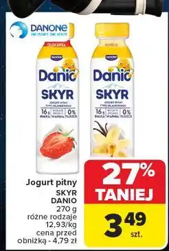 Carrefour Jogurt skyr truskawka Danone Danio oferta