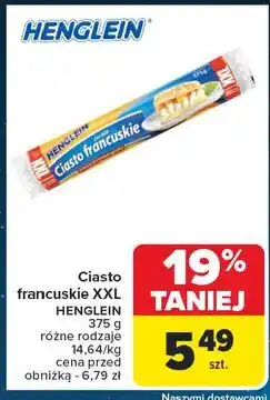 Carrefour Ciasto francuskie xxl Henglein oferta
