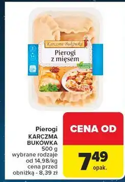 Carrefour Pierogi z mięsem Karczma Bukówka oferta