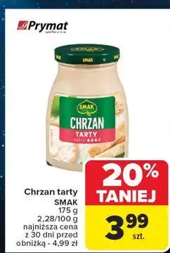 Carrefour Chrzan tarty Smak oferta