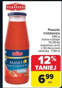 Carrefour Passata przecier pomidorowy Podravka oferta