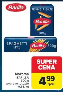 Carrefour Makaron penne rigate Barilla oferta