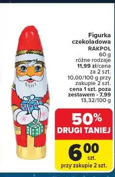 Carrefour Mikołaj z czekolady Rakpol oferta