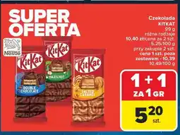 Carrefour Czekolada salted caramel Kitkat oferta
