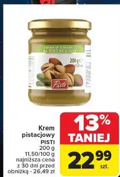 Carrefour Krem z pistacji Pisti oferta