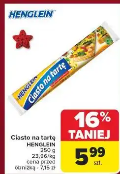 Carrefour Ciasto na tartę Henglein oferta