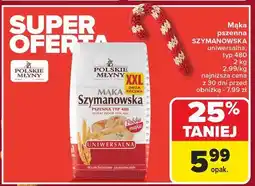 Carrefour Mąka szymanowska uniwersalna pszenna typ 480 Polskie Młyny oferta