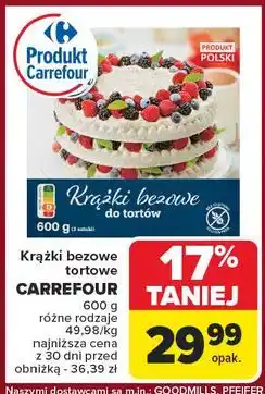 Carrefour Krążki bezowe do tortów Carrefour Extra oferta