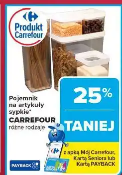 Carrefour Pojemnik na artykuły sypkie Carrefour oferta