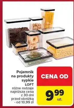 Carrefour Pojemnik kwadratowy loft 1.5 l Rotho oferta