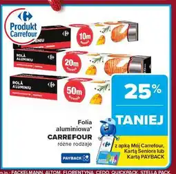Carrefour Folia aluminiowa 50 m. Carrefour oferta
