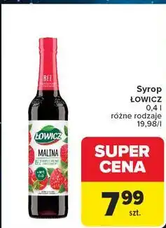 Carrefour Syrop malinowy Łowicz oferta