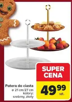 Carrefour Patera do ciasta 21 cm + 27 złota oferta