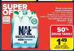 Carrefour Woda delikatnie gazowana Nałęczowianka oferta