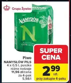 Carrefour Piwo Namysłów Pils oferta
