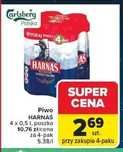 Carrefour Piwo Harnaś Jasne Pełne oferta