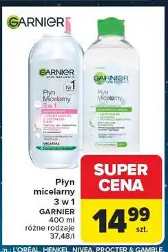 Carrefour Płyn micelarny do skóry wrażliwej Garnier Skin Naturals oferta