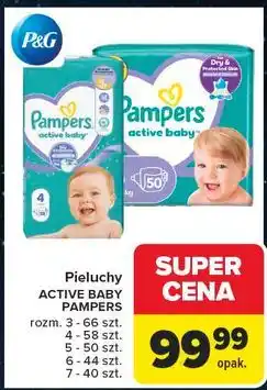 Carrefour Pieluszki dla dzieci rozm. 7 Pampers Active Baby oferta