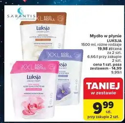Carrefour Mydło w płynie cotton milk & provitamin b5 Luksja Creamy Soft oferta