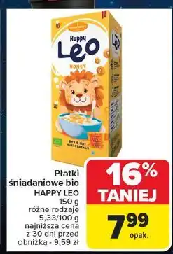 Carrefour Płatki śniadaniowe honey Happy Leo oferta
