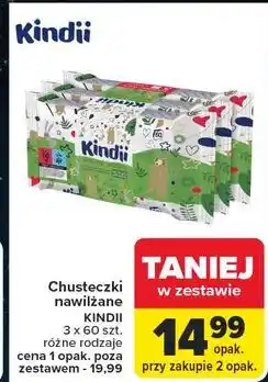 Carrefour Chusteczki wilgotne natural balance Cleanic Kindii oferta