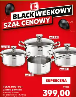 Kaufland Zestaw garnków Tefal oferta