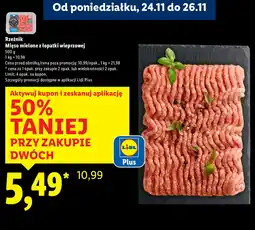 Lidl Mięso mielone z łopatki wieprzowej Rzeźnik oferta