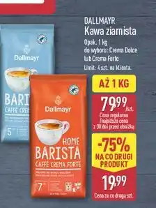 ALDI Kawa Dallmayr Home Barista Caffe Crema Dolce oferta